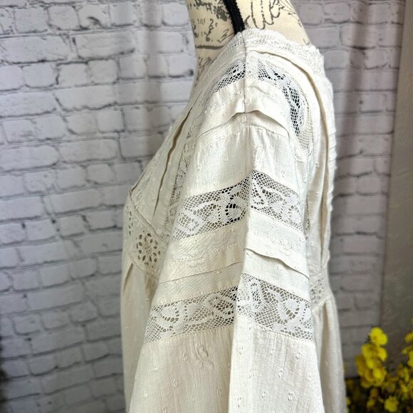 Free People Azalea Lace Tunic/Dress - color: Mineral - size L - Picture 11 of 16